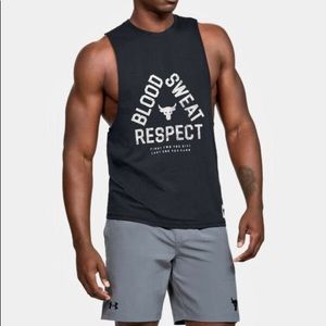 Project Rock Blood Sweat Respect Tank Men Sz Small